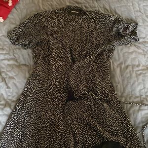 Reformation short sleeved wrap dress, size small